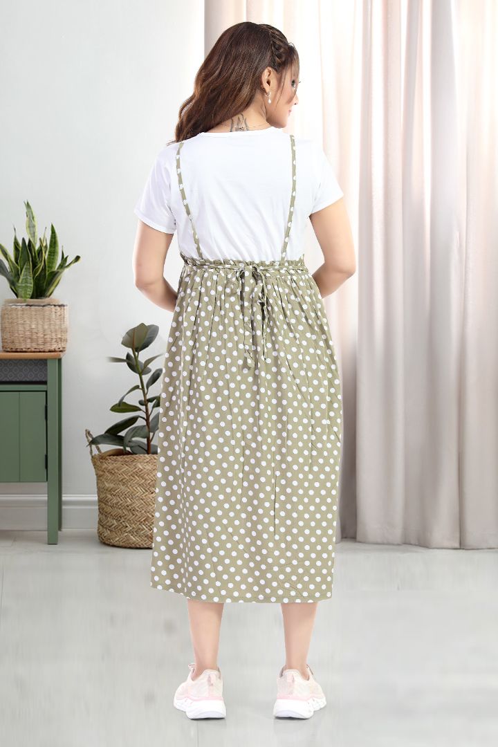 Candy Pink Polka Maternity Dress
