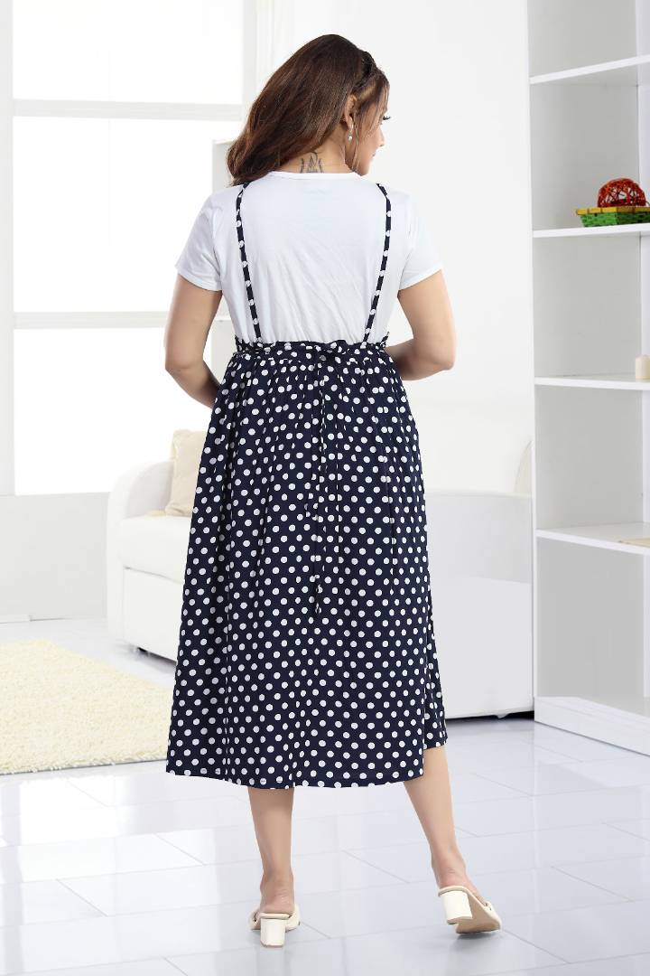 Candy Pink Polka Maternity Dress