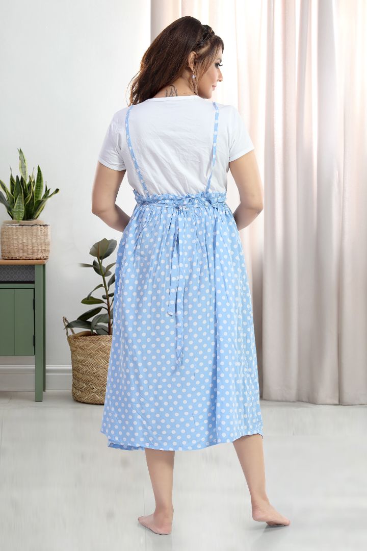 Candy Pink Polka Maternity Dress